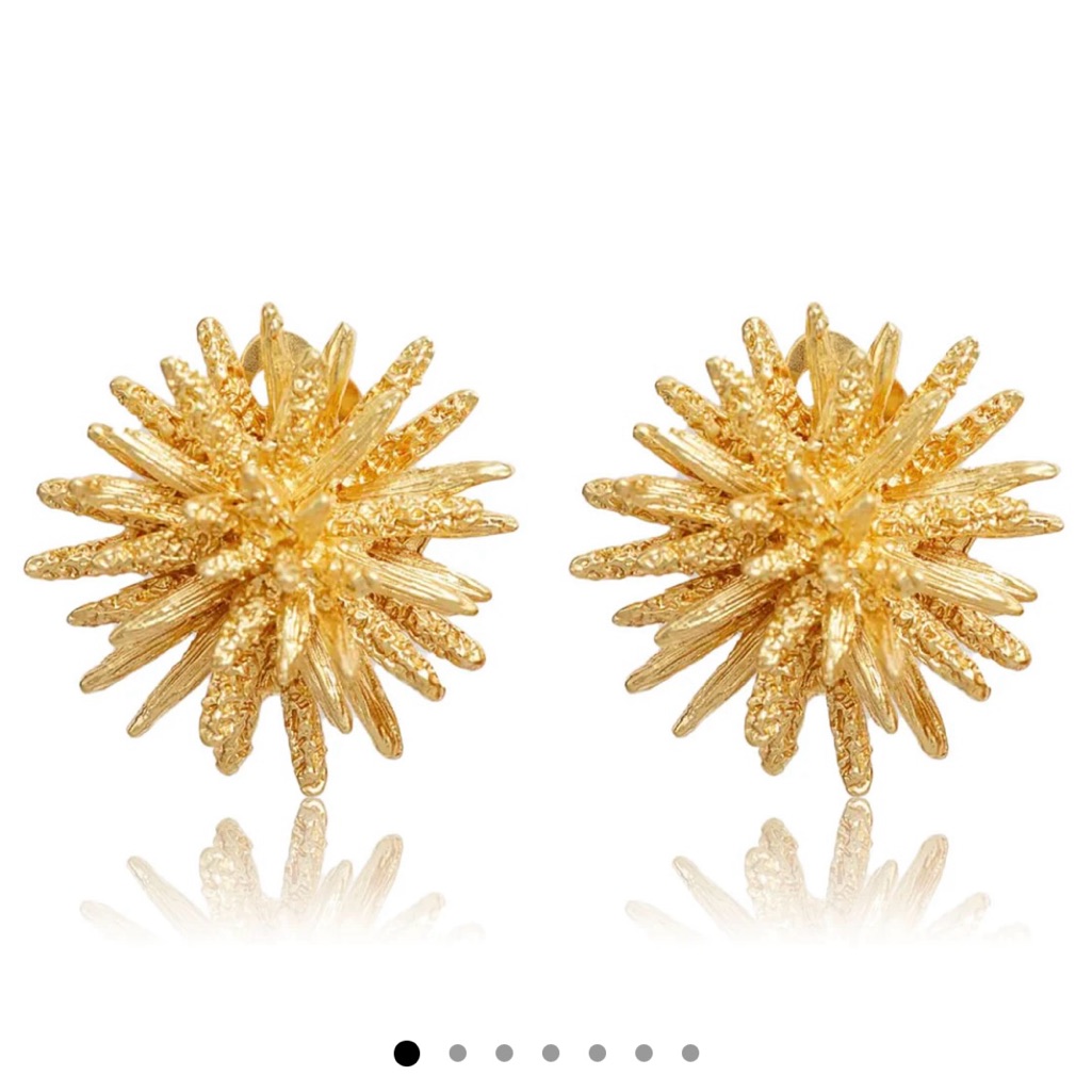 Gold Starburst Earrings